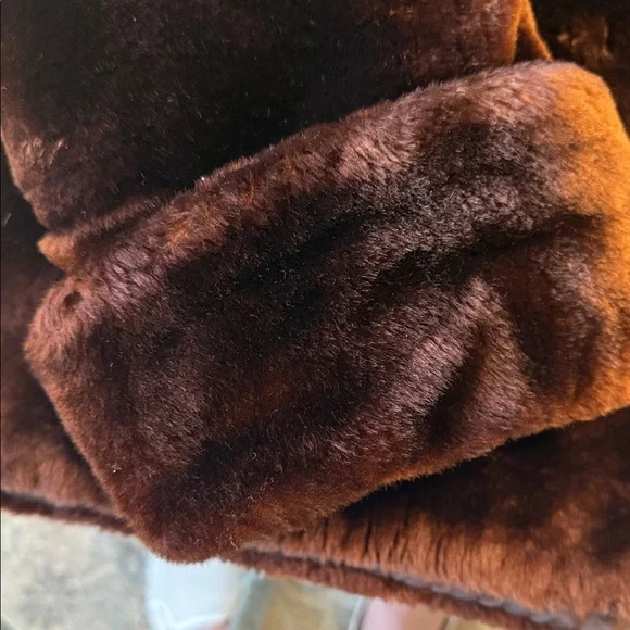 Vintage Dark Brown Faux Fur Jacket - Unbranded - Picture 6 of 8